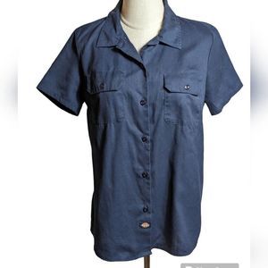Dickies Blue Camp Work Shirt